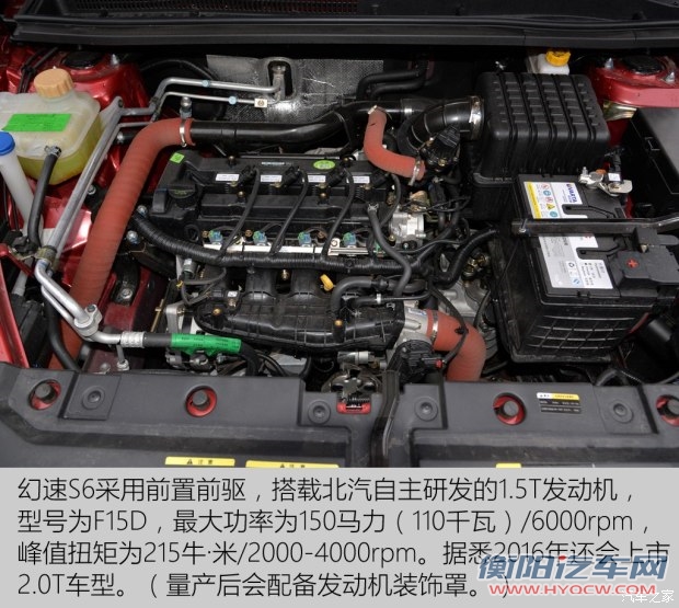 北汽银翔 幻速S6 2016款 1.5T 手动智能型